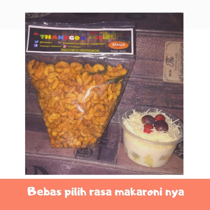 1paket Makaroni Thakegon Dan Salad Buah Yogurt 300ml