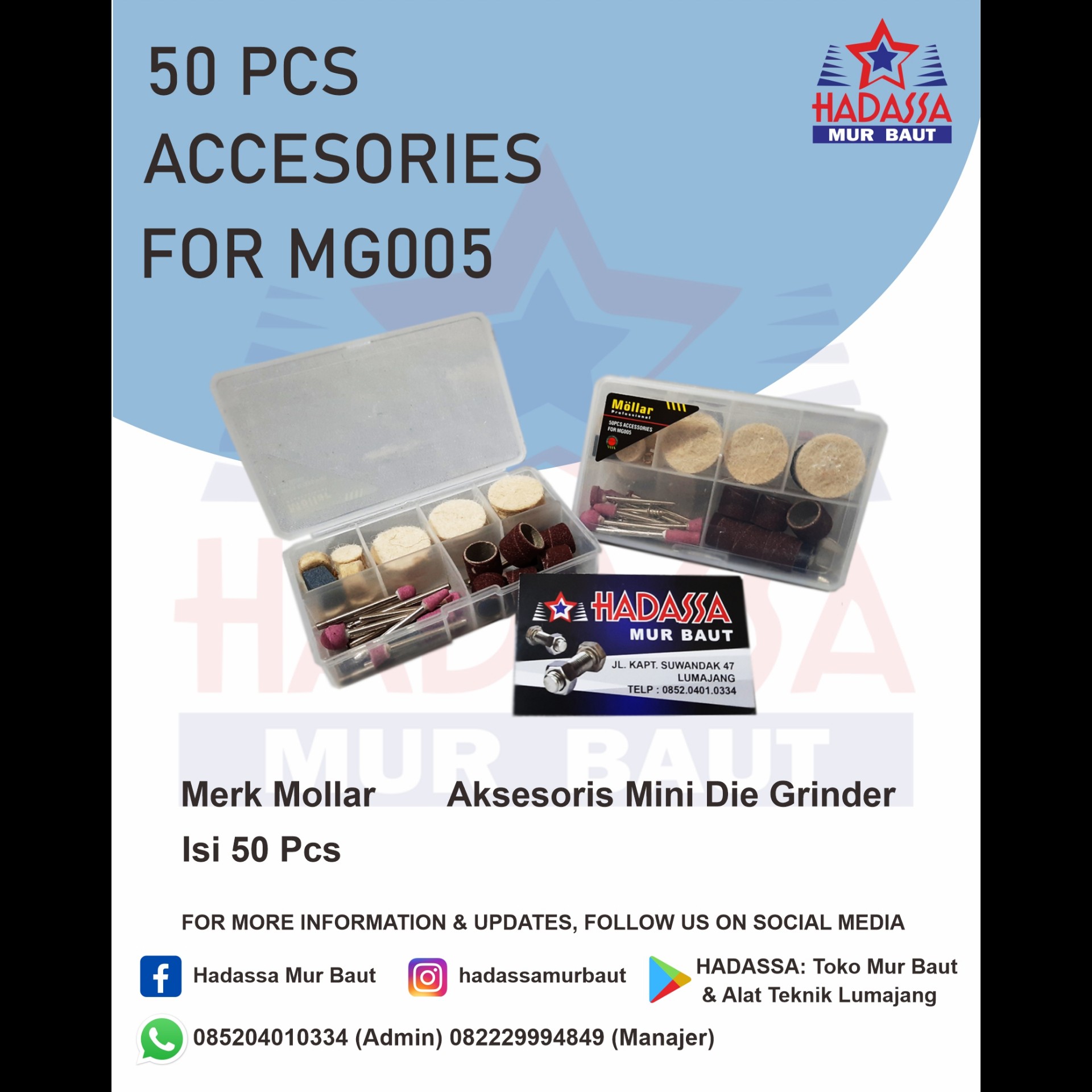 50 Pcs Accesories for MG005