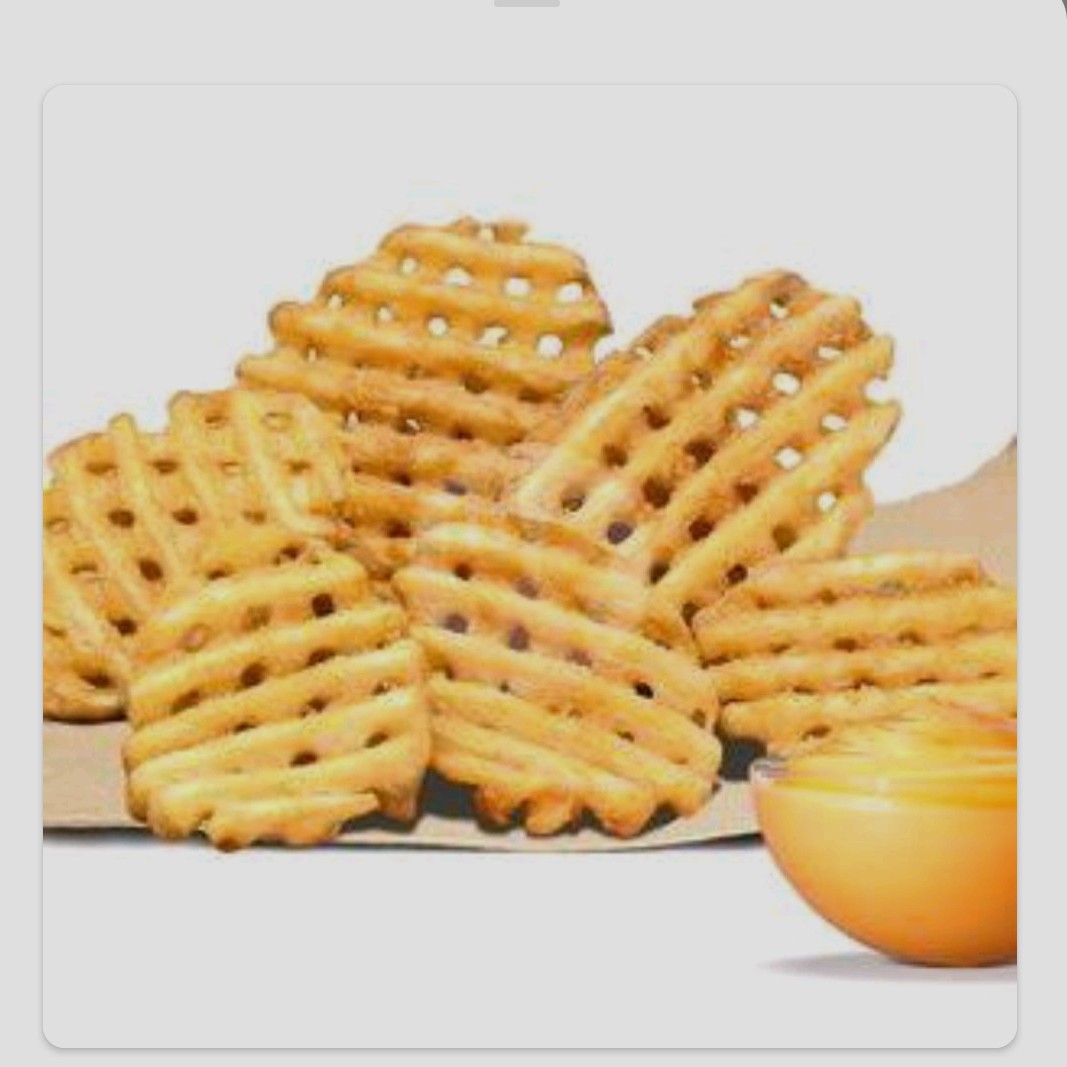 6 Pcs Cheesy Waffle Fries