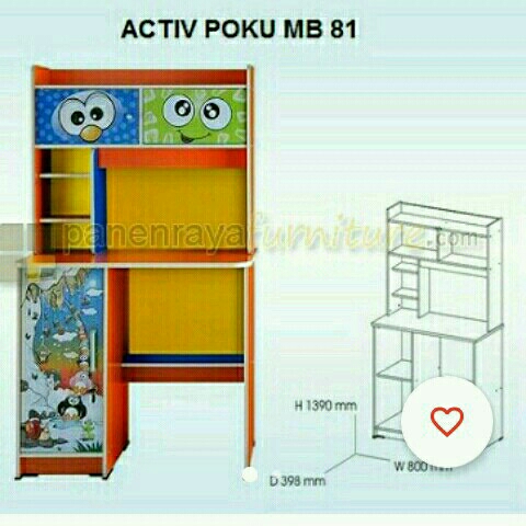 959 Meja Belajar Activ Poku MB81