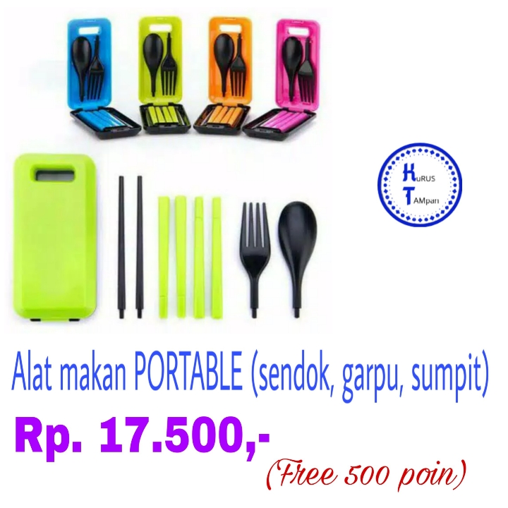 ALAT MAKAN SET PORTABLE 