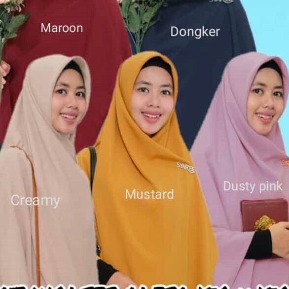 JILBAB SEMI INSTANT MERK DELISYA PER UNIT 3