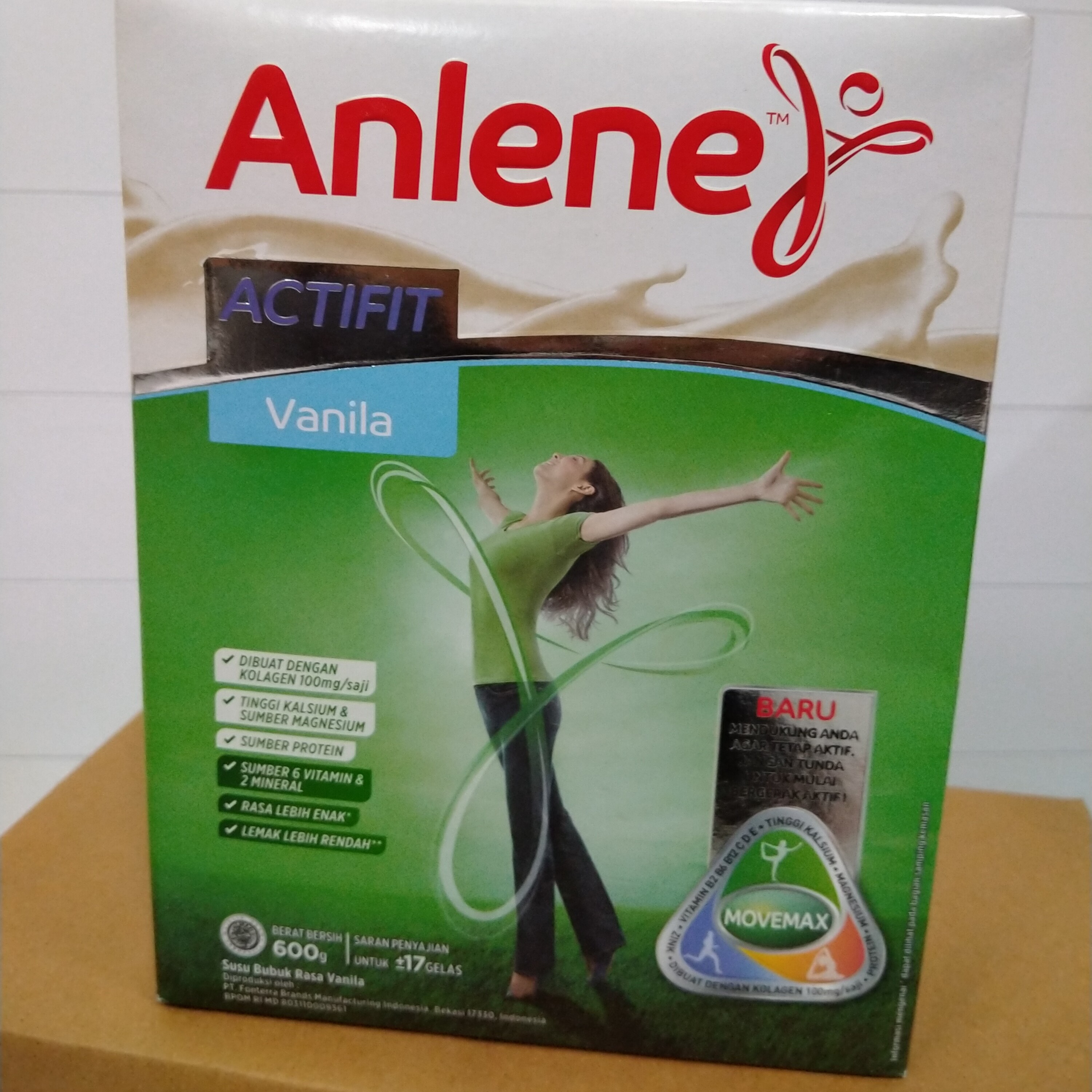 ANLENE ACTIFIT VANILA 600