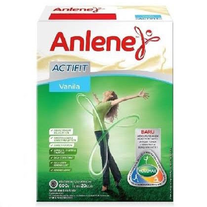 ANLENE ACTIFIT VANILLA 19-50 TH KOTAK 600 GR