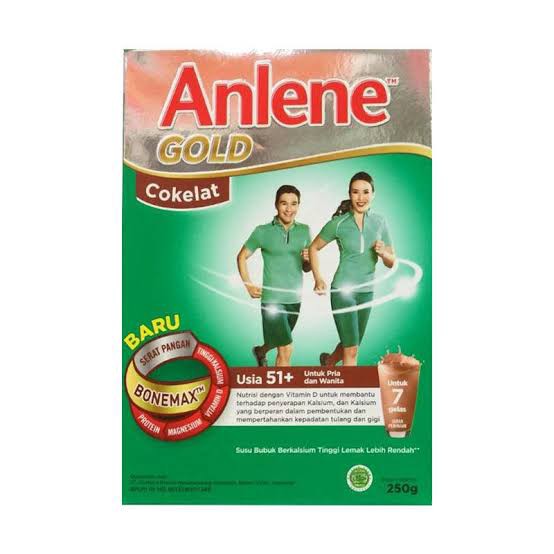 ANLENE GOLD COKLAT >51 TH KOTAK 250 GR