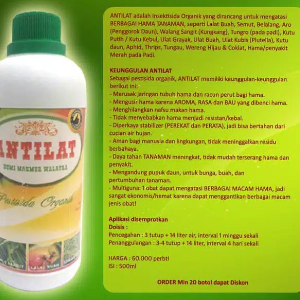 ANTILAT Pestisida Organik Obat Anti Hama Tanaman Mengatasi Wereng Cokl 2