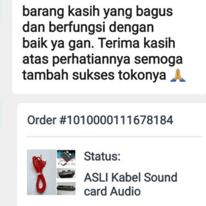 ASLI Kabel Sound card Audio  4