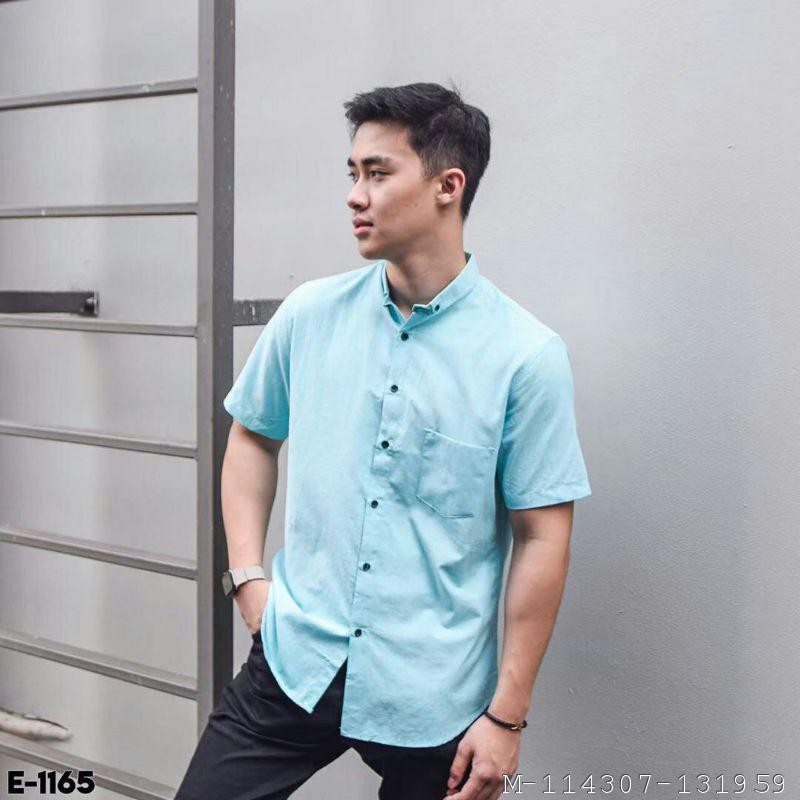 ATASAN PRIA KEMEJA CASUAL POPLIN 2