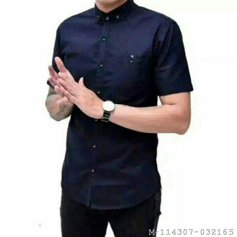 ATASAN PRIA KEMEJA CASUAL POPLIN 4