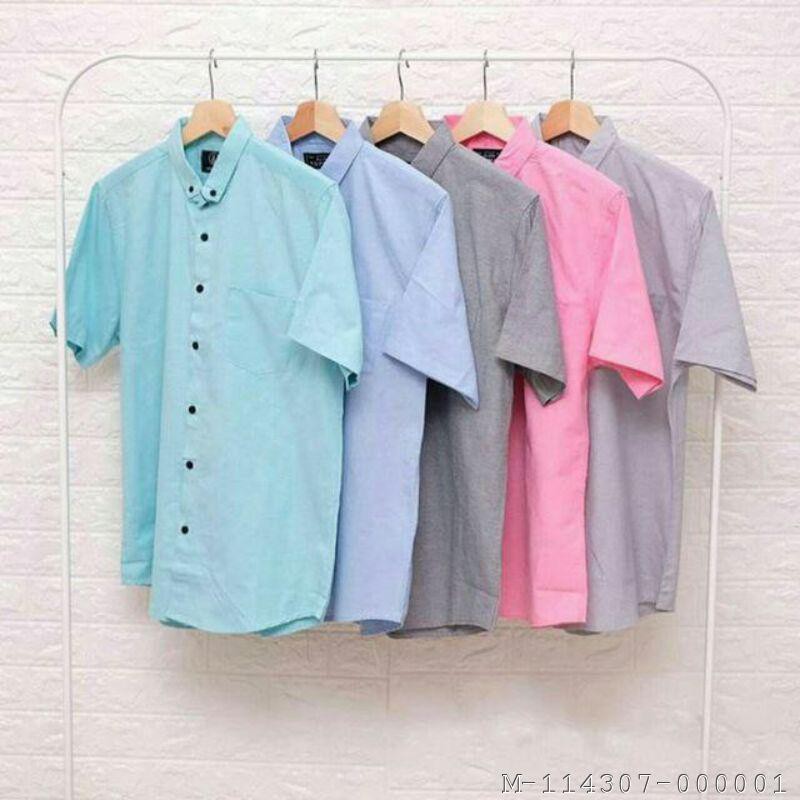 ATASAN PRIA KEMEJA CASUAL POPLIN 5