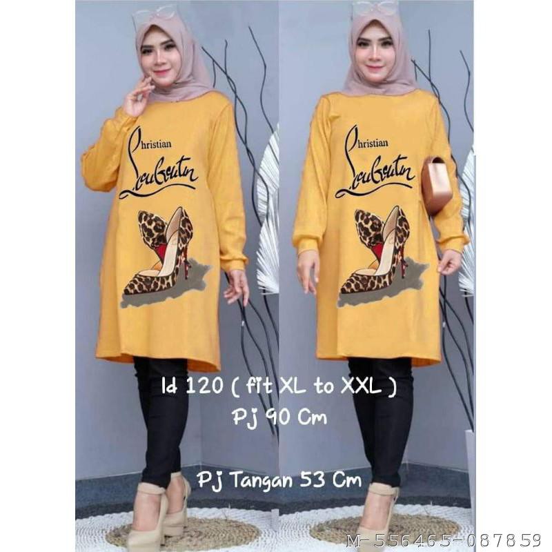 ATASAN TUNIK WANITA JUMBO HEELS RAYON 2