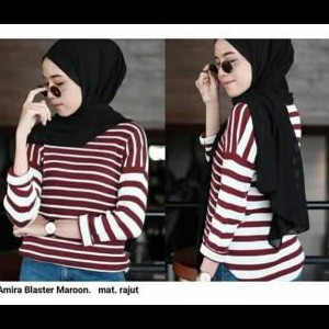 ATASAN WANITA RAJUT STRIPES 2