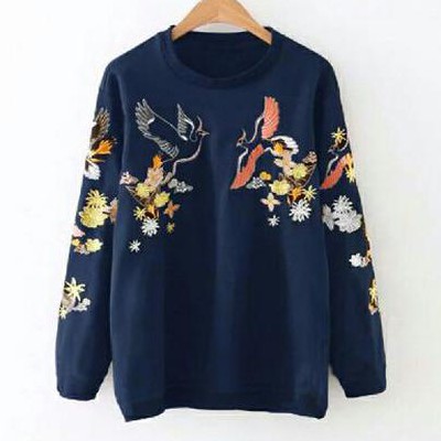 ATASAN WANITA SWEATER BABYTERRY PRINT