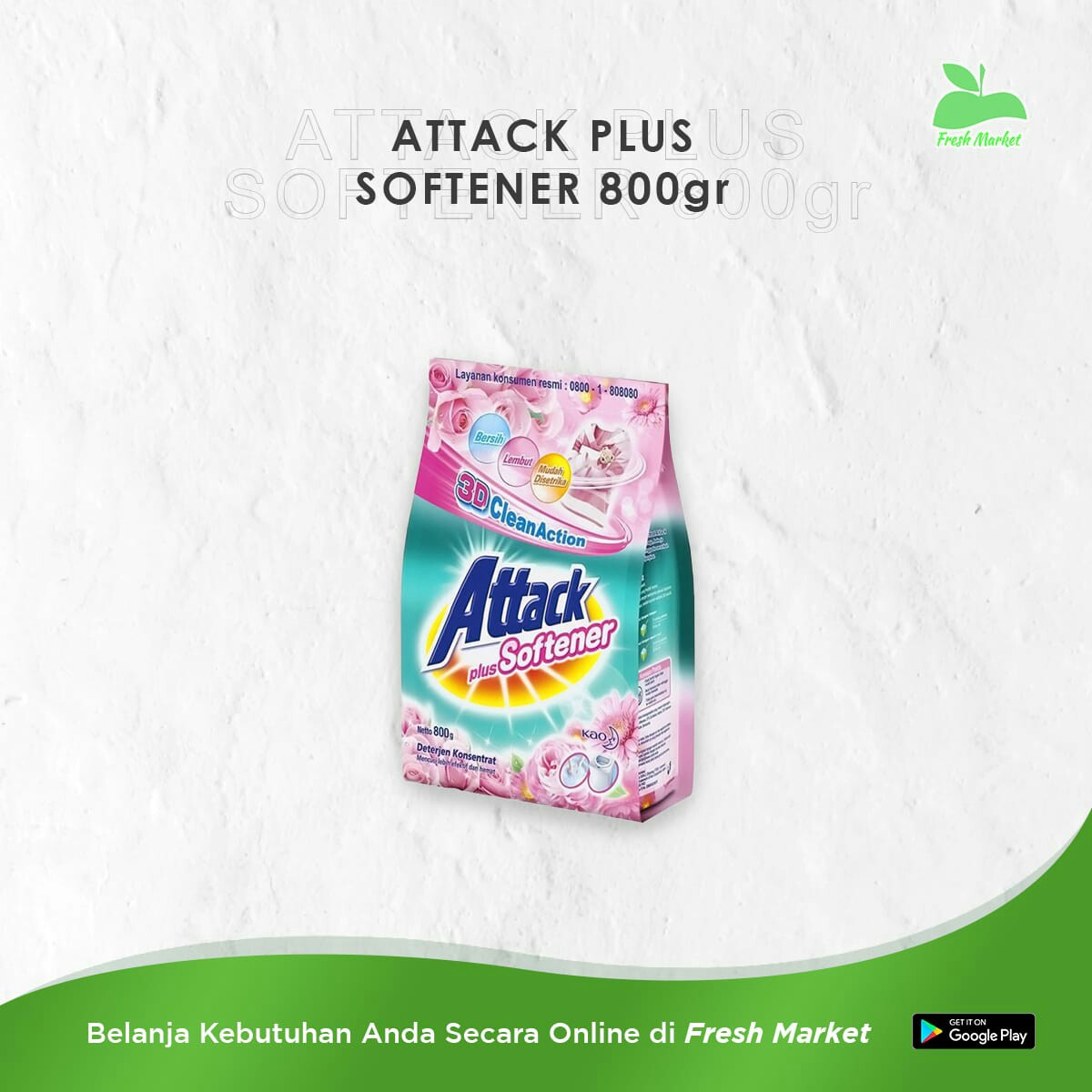 ATTACK PLUS SOFTENER 800 GRAM