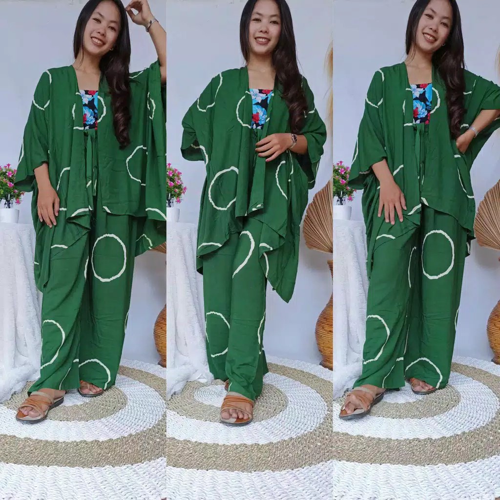 AUTER SET CARDIGAN  KULOT SMOKE BALI 2