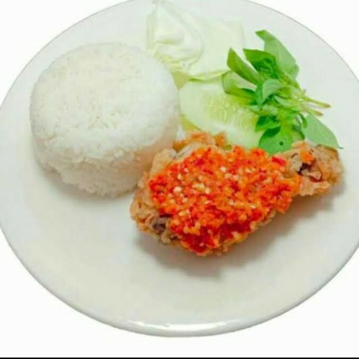 AYAM GEPREK PAHA BAWAH PLUS NASI