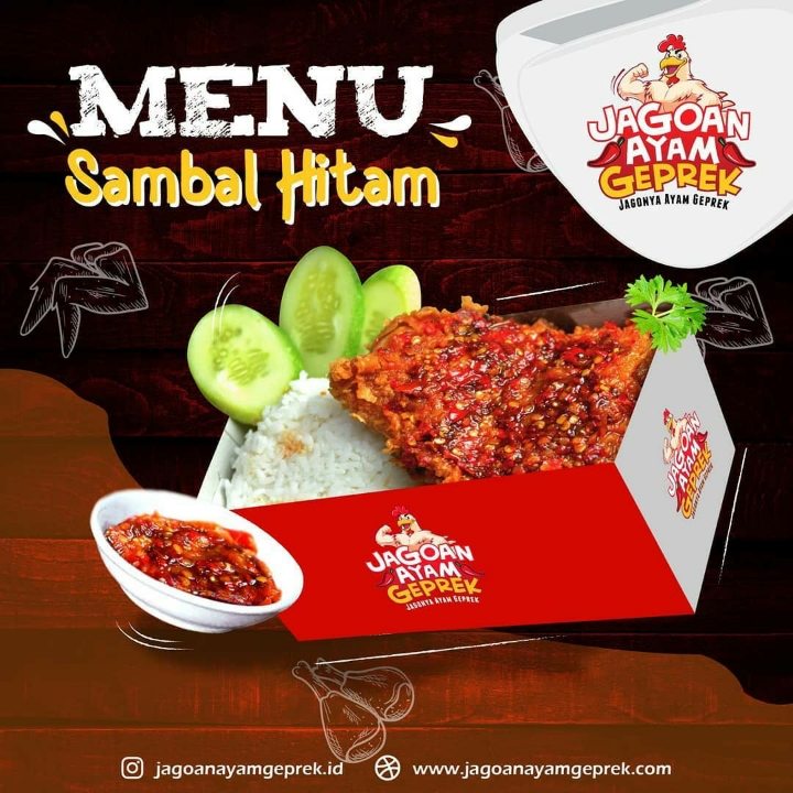 AYAM GEPREK SAMBAL HITAM