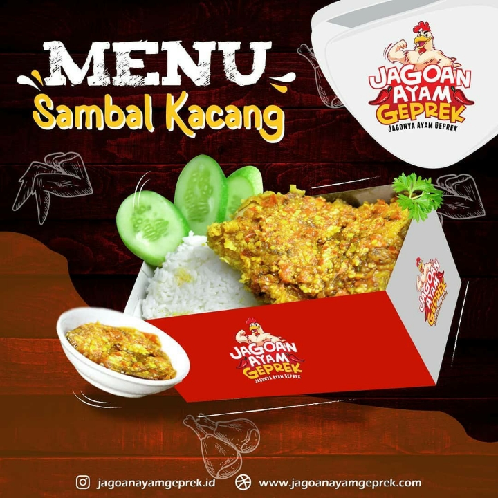 AYAM GEPREK SAMBAL KACANG