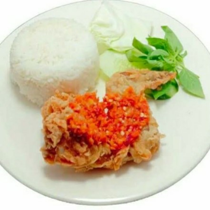 AYAM GEPREK SAYAP PLUS NASI