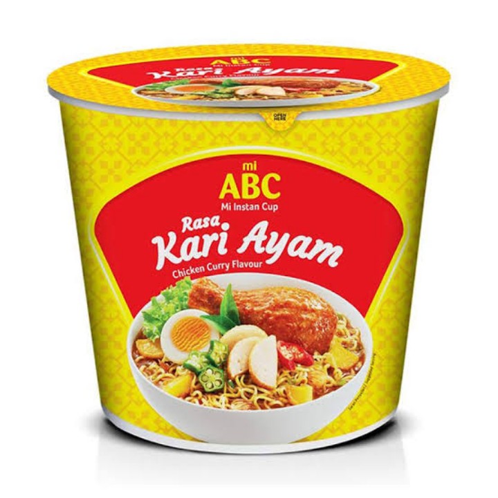 Abc Mie Seduh Cup Rasa Kari Ayam 60g