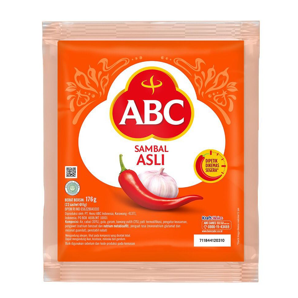 Abc Sambl Asli Sachet 176g