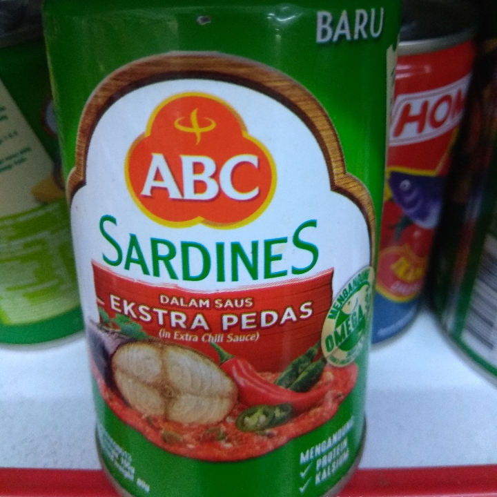 Abc Sardines Extra Pedas 155g