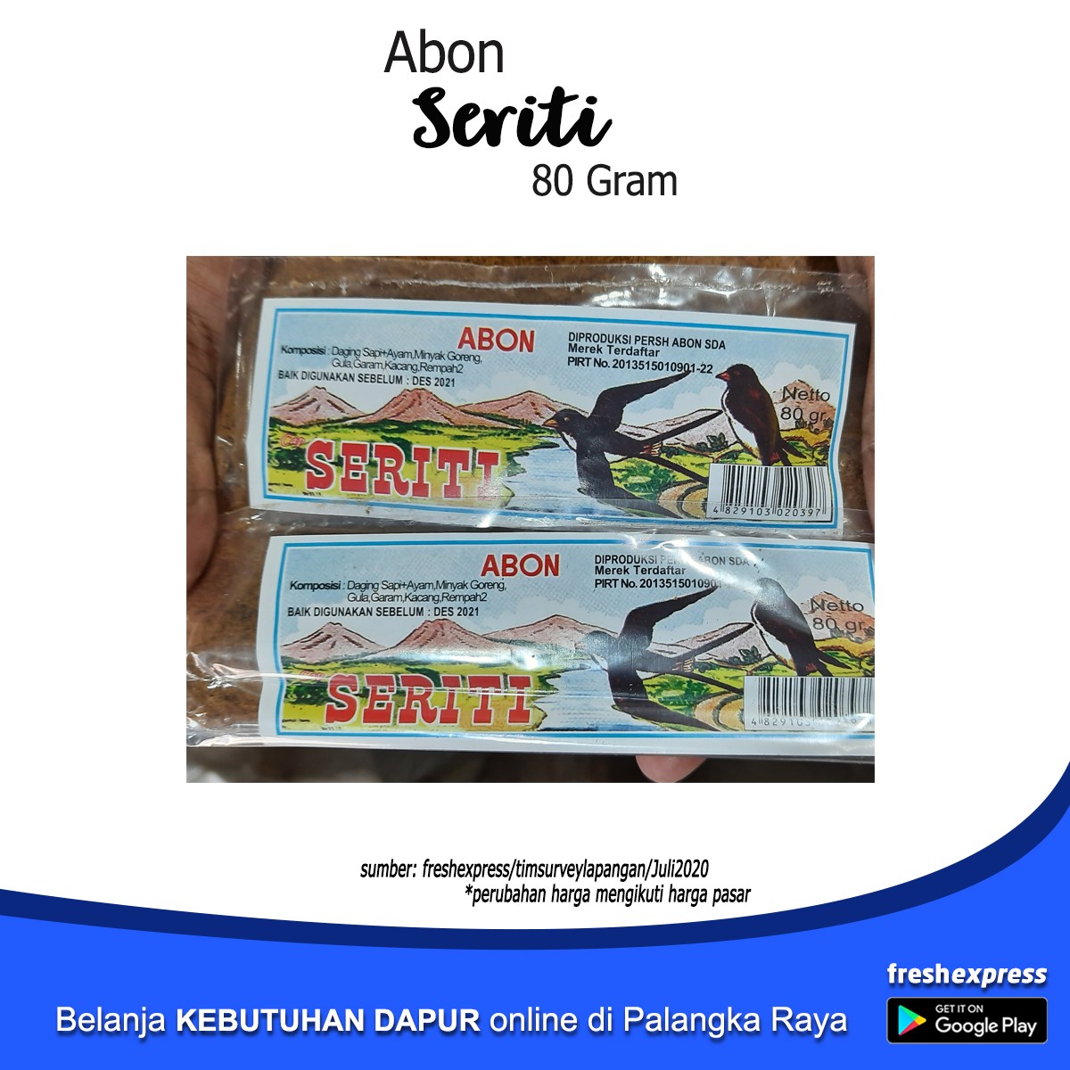 Abon Merk Seriti 80 Gram