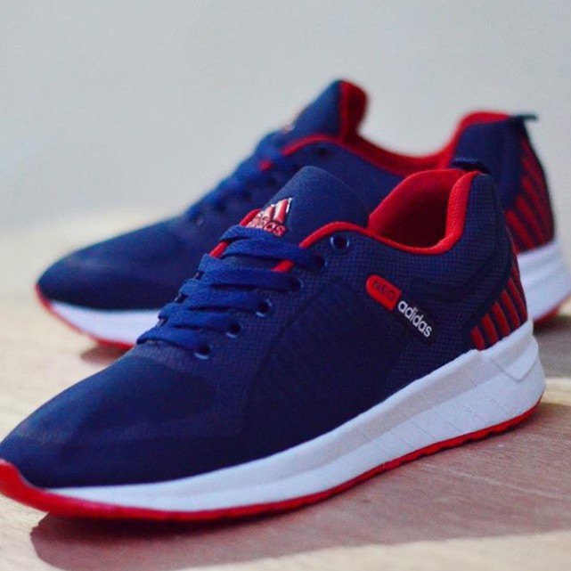 Adidas Neo Navy Campur Merah