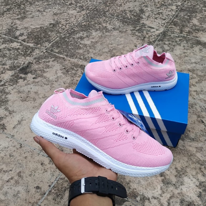 Adidas Neo Pink White Women 