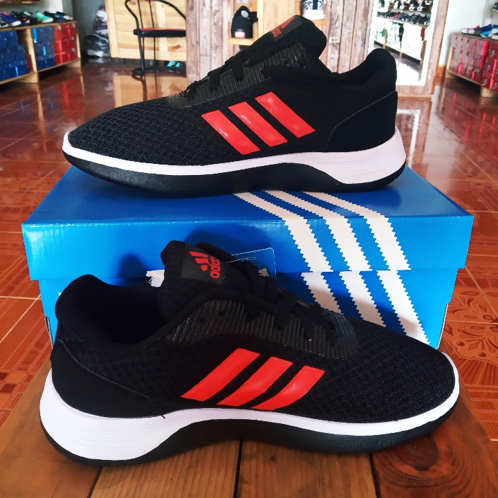 Adidas Solar Glide Hitam List Merah