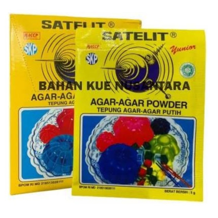 Agar Agar Satelit Warna Plain 7 Gr