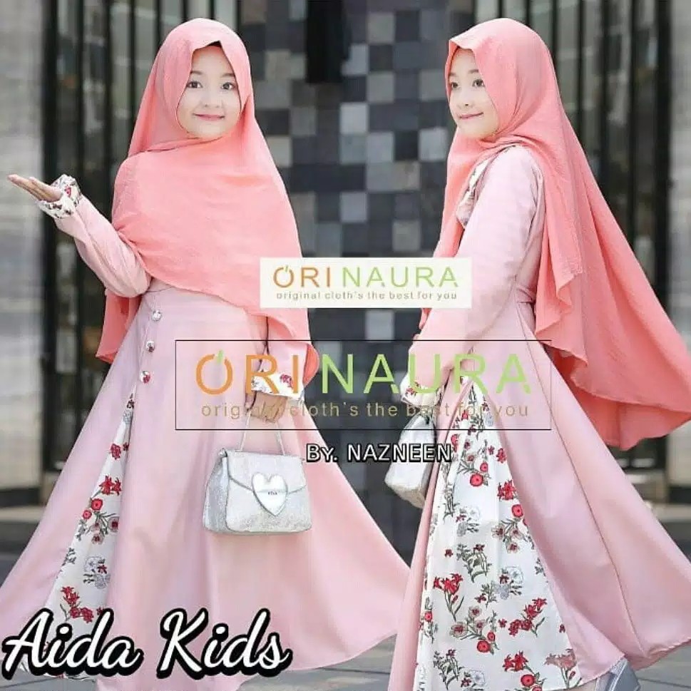 Aida Kids  Gamis Syari Anak  Baju Muslim Anak Perempuan