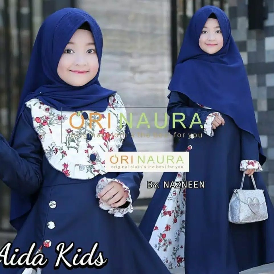 Aida Kids  Gamis Syari Anak  Baju Muslim Anak Perempuan 2