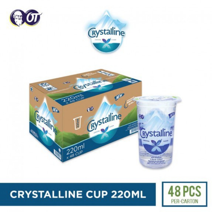 Air Minum Crystalline 220ml X 48 Cup