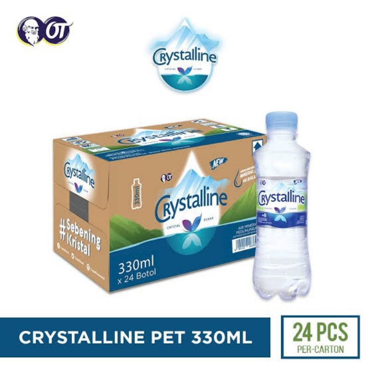 Air Minum Crystalline 330ml X 24 Botol