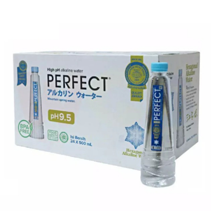 Air Minum Ph Tinggi Perfect Alkaline Water 500ml X 24