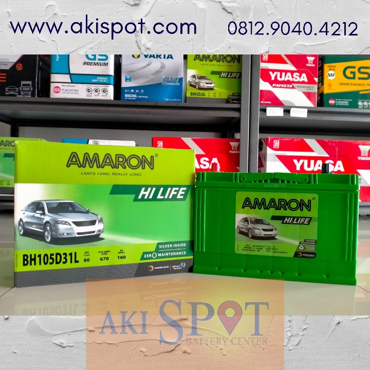 Aki Mobil Amaron HL 105D31L 80Ah Aki Kering Harga Tukar Tambah