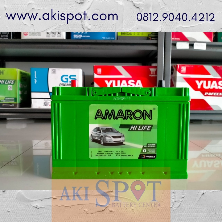 Aki Mobil Amaron HL 105D31L 80Ah Aki Kering Harga Tukar Tambah 2