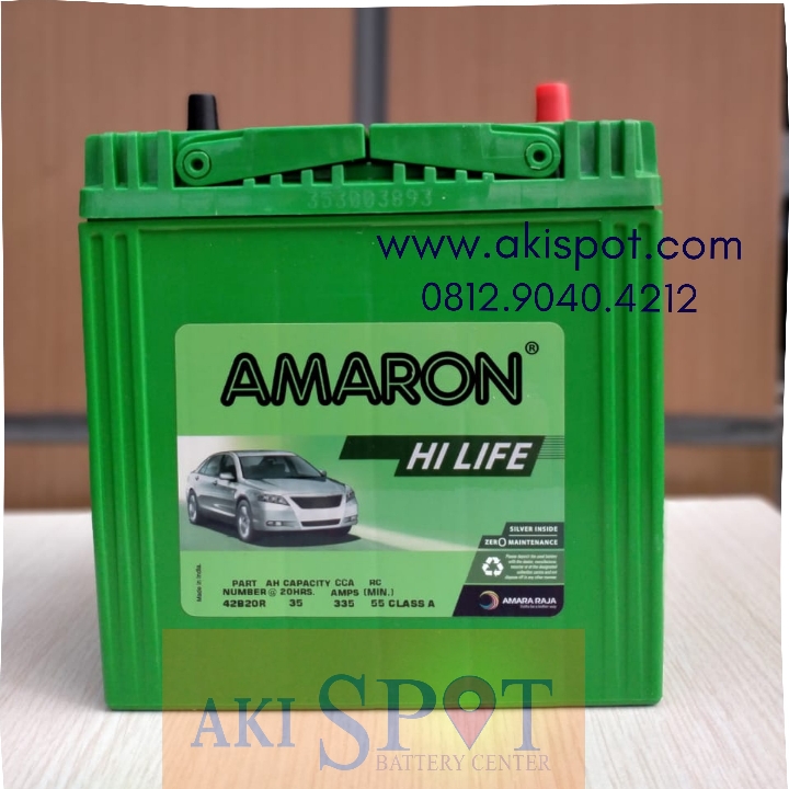 Aki Mobil Amaron HL 42B20R 35Ah Aki Kering Harga Tukar Tambah 2