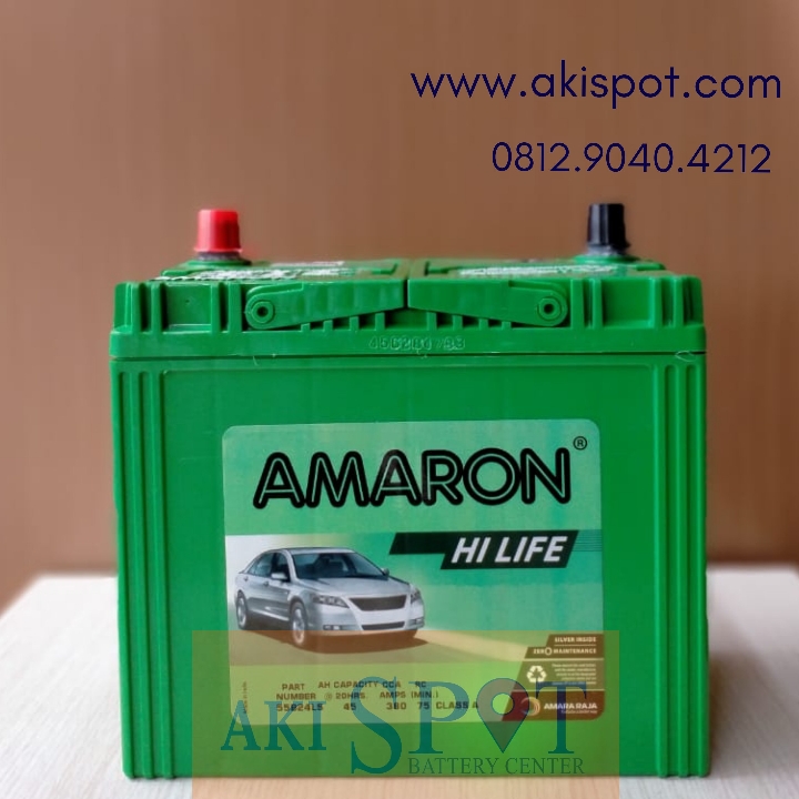 Aki Mobil Amaron HL 55B24LS 45Ah Aki Kering Harga Tukar Tambah 2