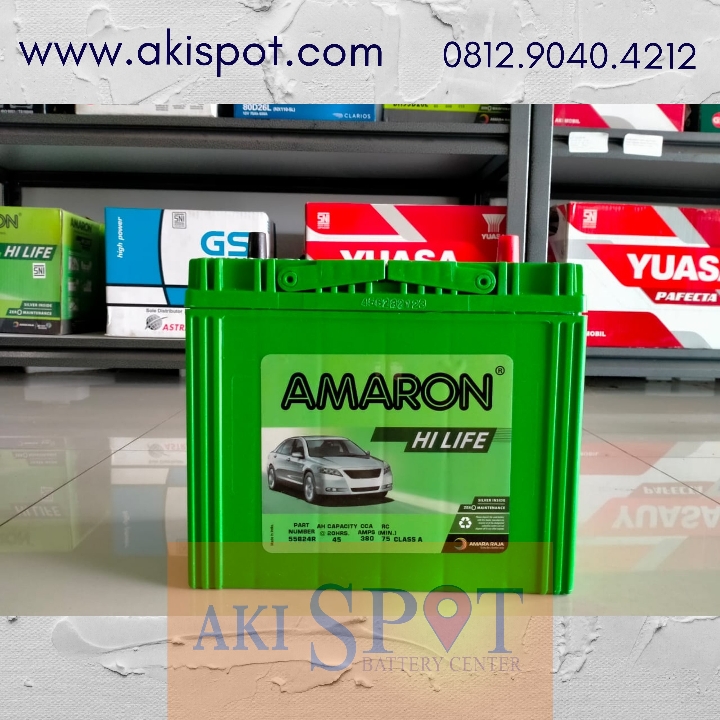 Aki Mobil Amaron HL 55B24R 45Ah Aki Kering Harga Tukar Tambah 2