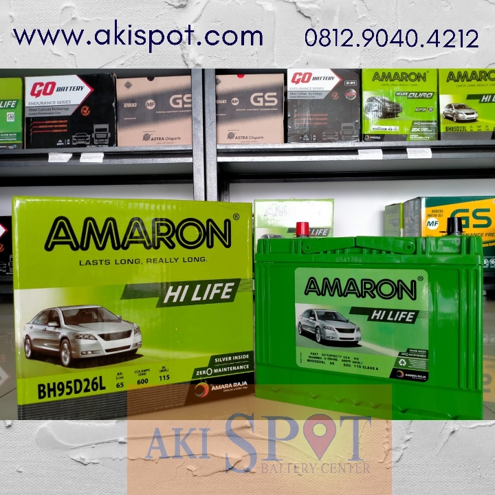 Aki Mobil Amaron HL 95D26L 65Ah Aki Kering Harga Tukar Tambah