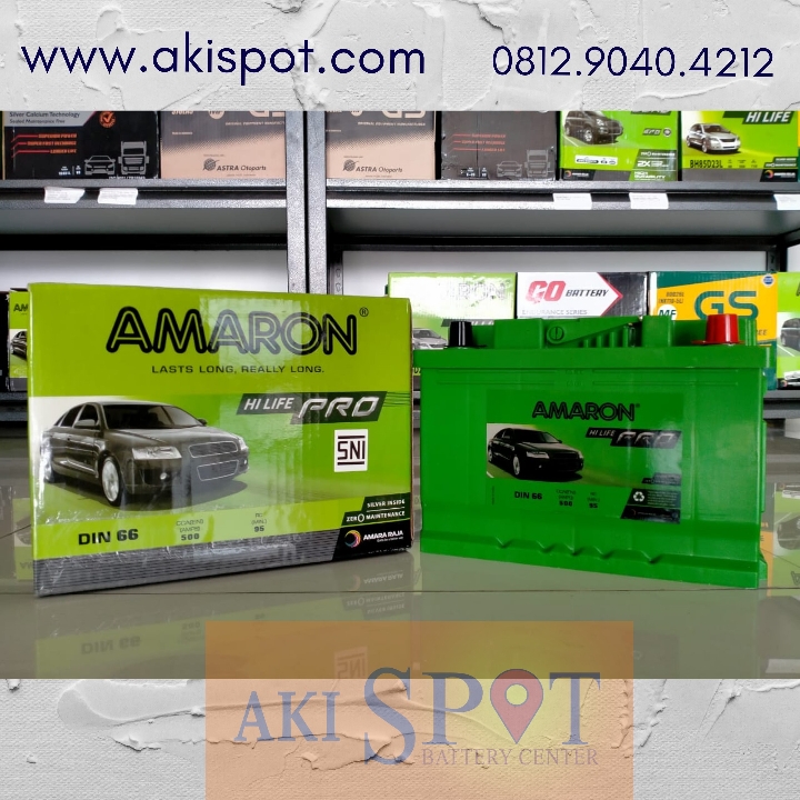 Aki Mobil Amaron HLP Din 66 66Ah Aki Kering Harga Tukar Tambah