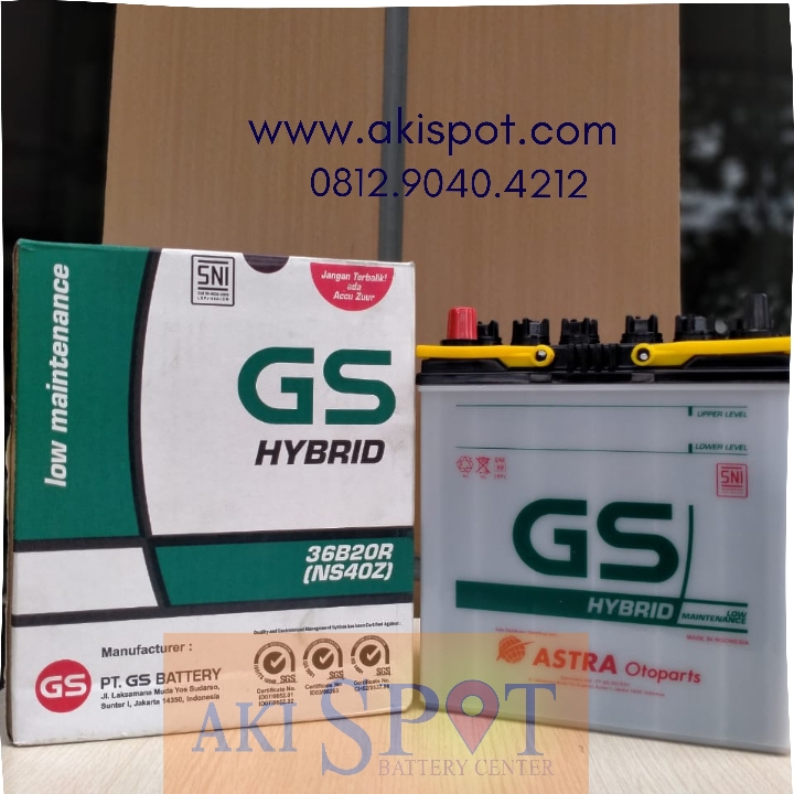 Aki Mobil GS Hybrid NS 40 Z 35Ah Aki Basah Harga Tukar Tambah