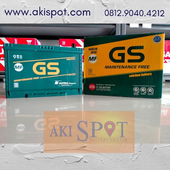 Aki Mobil GS MF N70 70Ah Aki Kering Harga Tukar Tambah