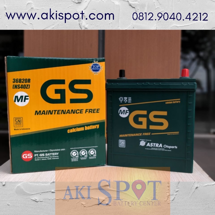 Aki Mobil GS MF NS 40 Z 35Ah Aki Kering Harga Tukar Tambah