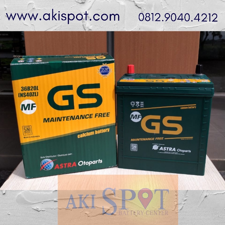 Aki Mobil GS MF NS 40 ZL 35Ah Aki Kering Harga Tukar Tambah