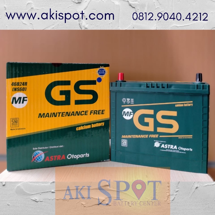 Aki Mobil GS MF NS 60 45Ah Aki Kering Harga Tukar Tambah