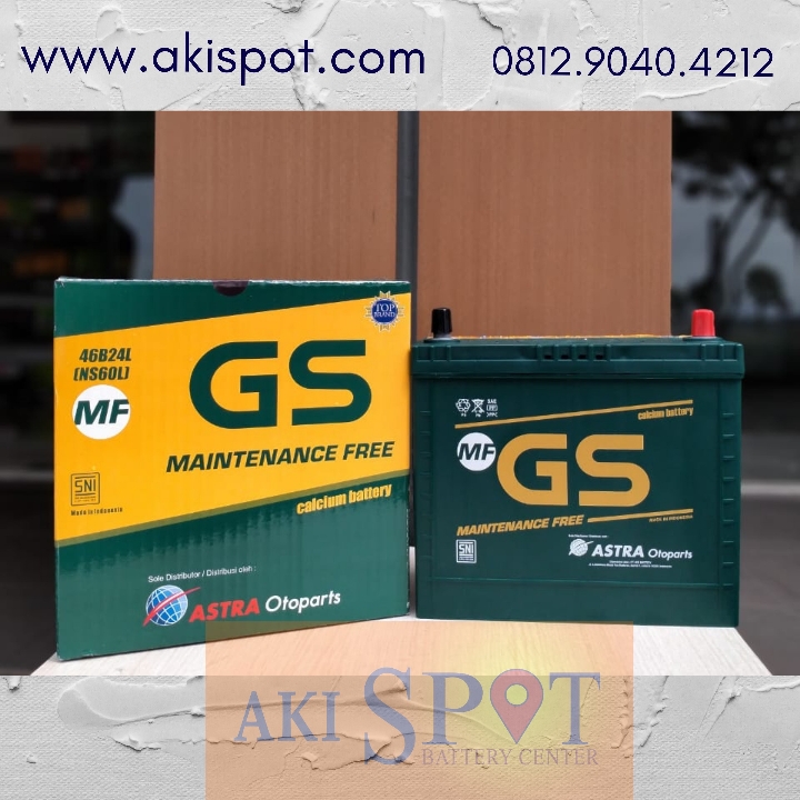 Aki Mobil GS MF NS 60 L 45Ah Aki Kering Harga Tukar Tambah