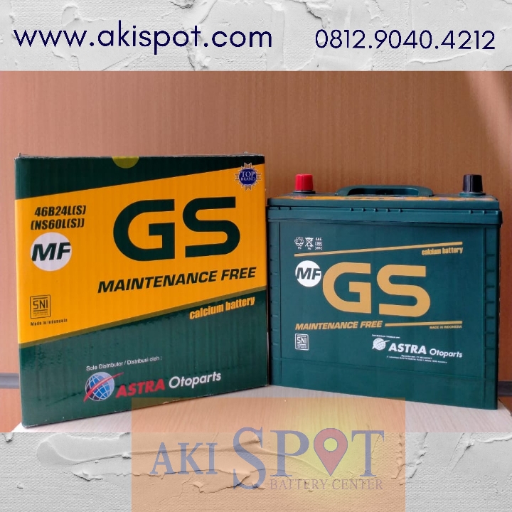 Aki Mobil GS MF NS 60 LS 45Ah Aki Kering Harga Tukar Tambah